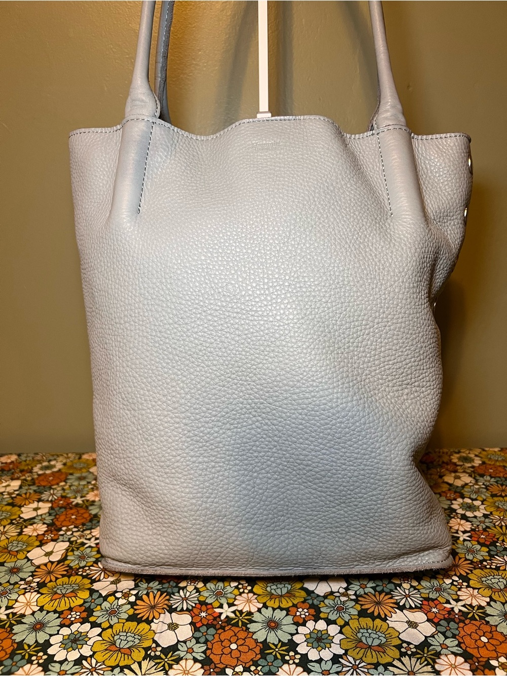 Hammitt Oliver Medium Shoulder Bag, Limited Edition Dust Blue and Brushed Silver - Picture 2 of 14